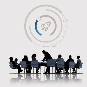 start up business rocket ship graphic concept